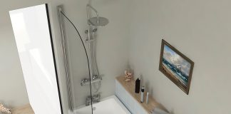 Square Shower Bath