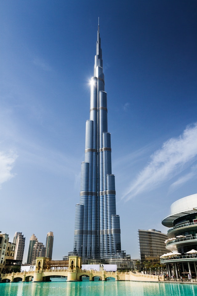 Burj Kalifa, one of the modern architectural wonders in The Middle East
