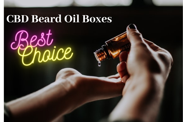 CBD beard oil packaging