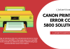 Canon Printer Error Code 5800 Solution