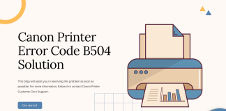 Canon Printer Error Code B504