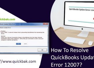 QuickBooks Error 12007