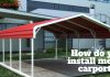 How do you install metal carports?