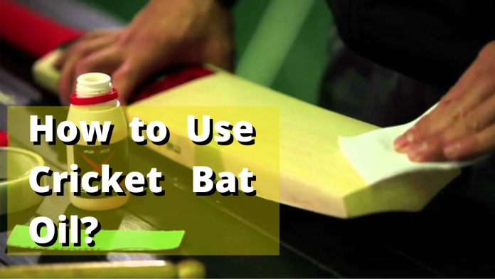 How to Use Cricket Bat Oil