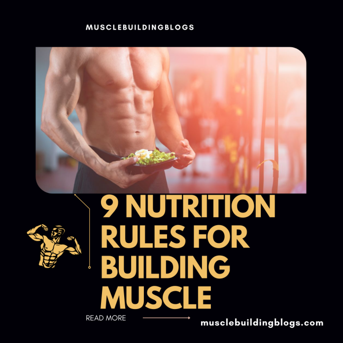 Nutrition rules for building muscle