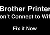 brother printer won't connect to wifi