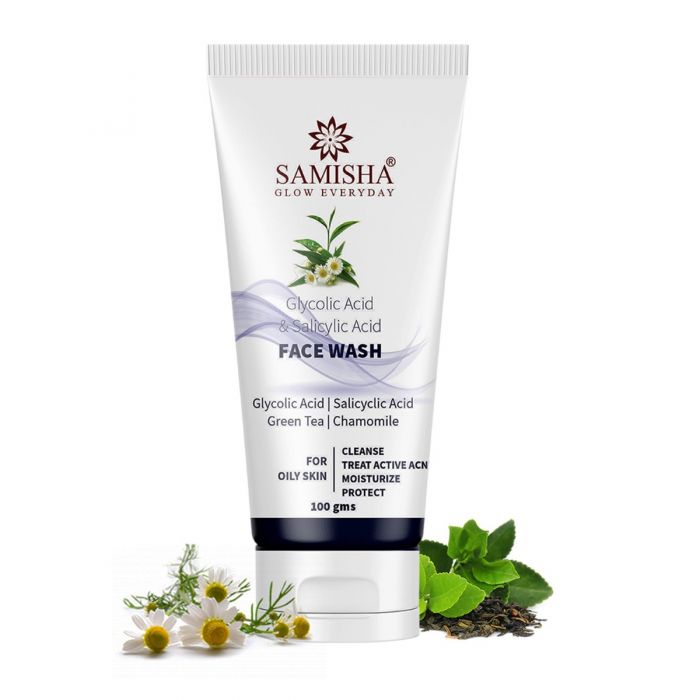 glowing skin for Samisha Organic Face Wash For Oily Skin